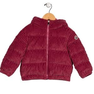 Moncler toddler Girls Faux Fur Down Coat Size 4